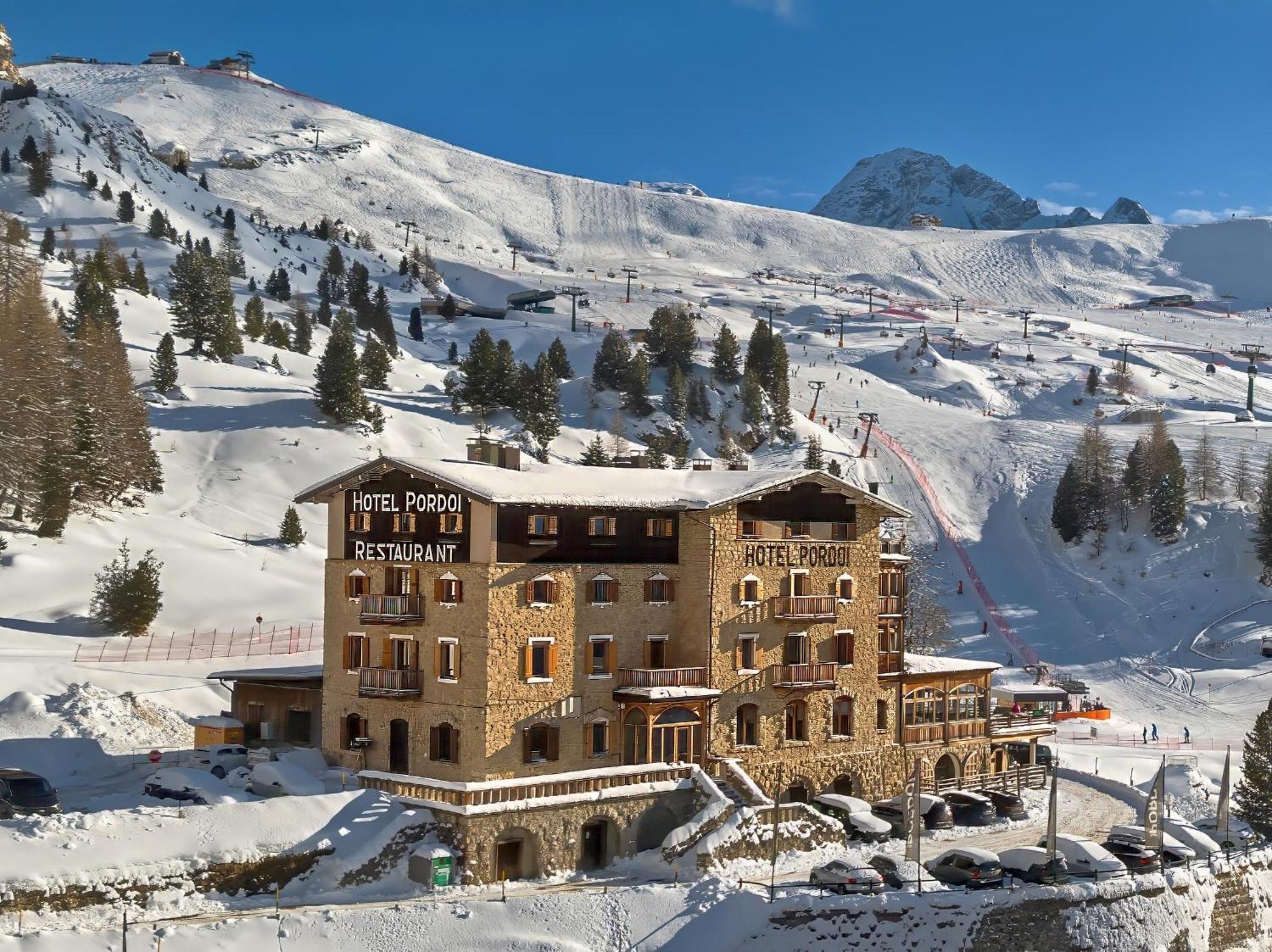 Hotel Pordoi Passo Pordoi Vegetarian Hotel Канацеи Экстерьер фото